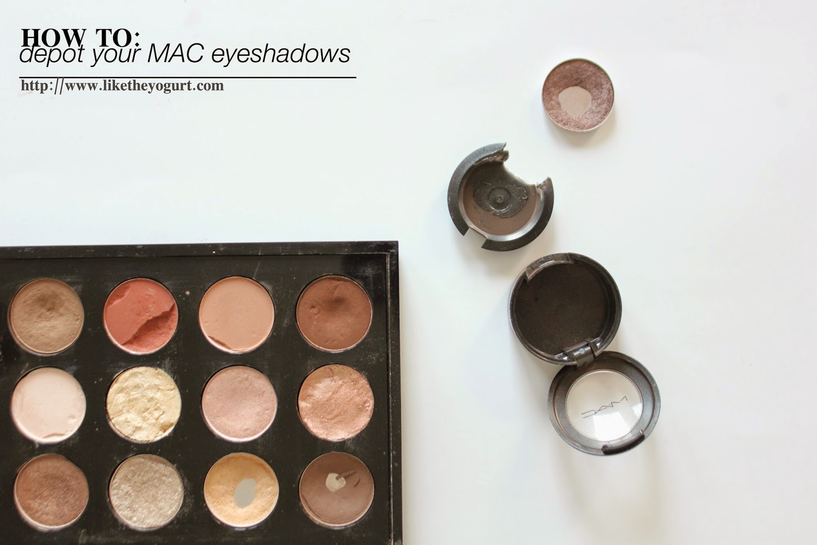 How To: Depot MAC eyeshadows and