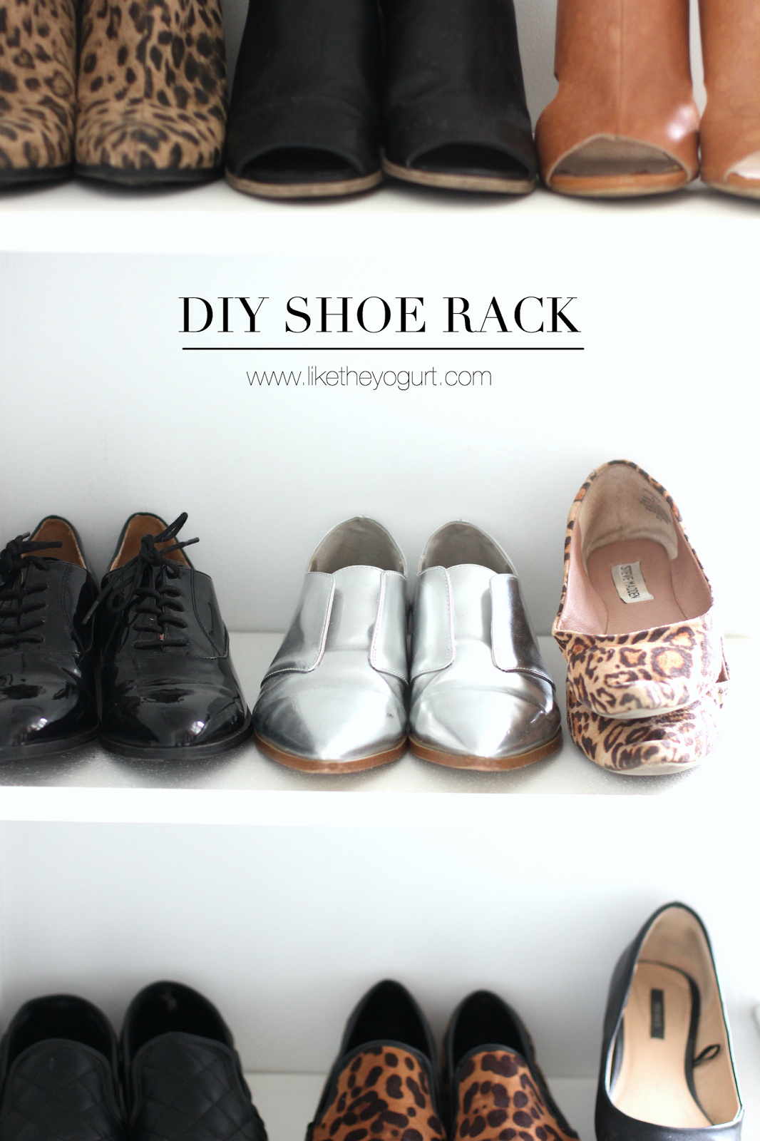 DIY shoe rack!