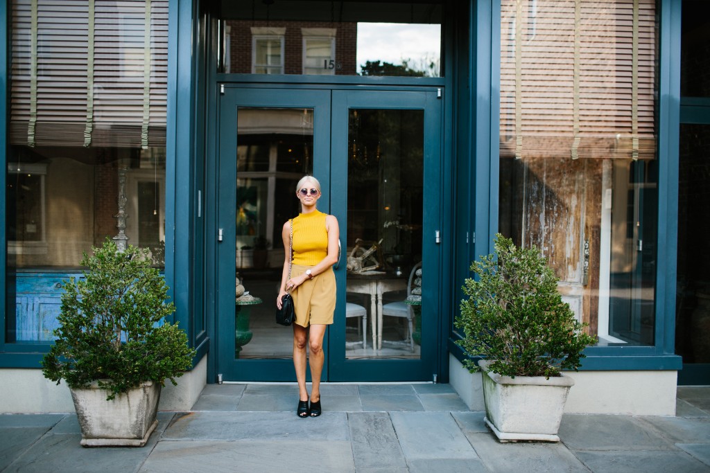 Mustard Monochrome // Charleston Fashion Blogger, Dannon Almost Happening