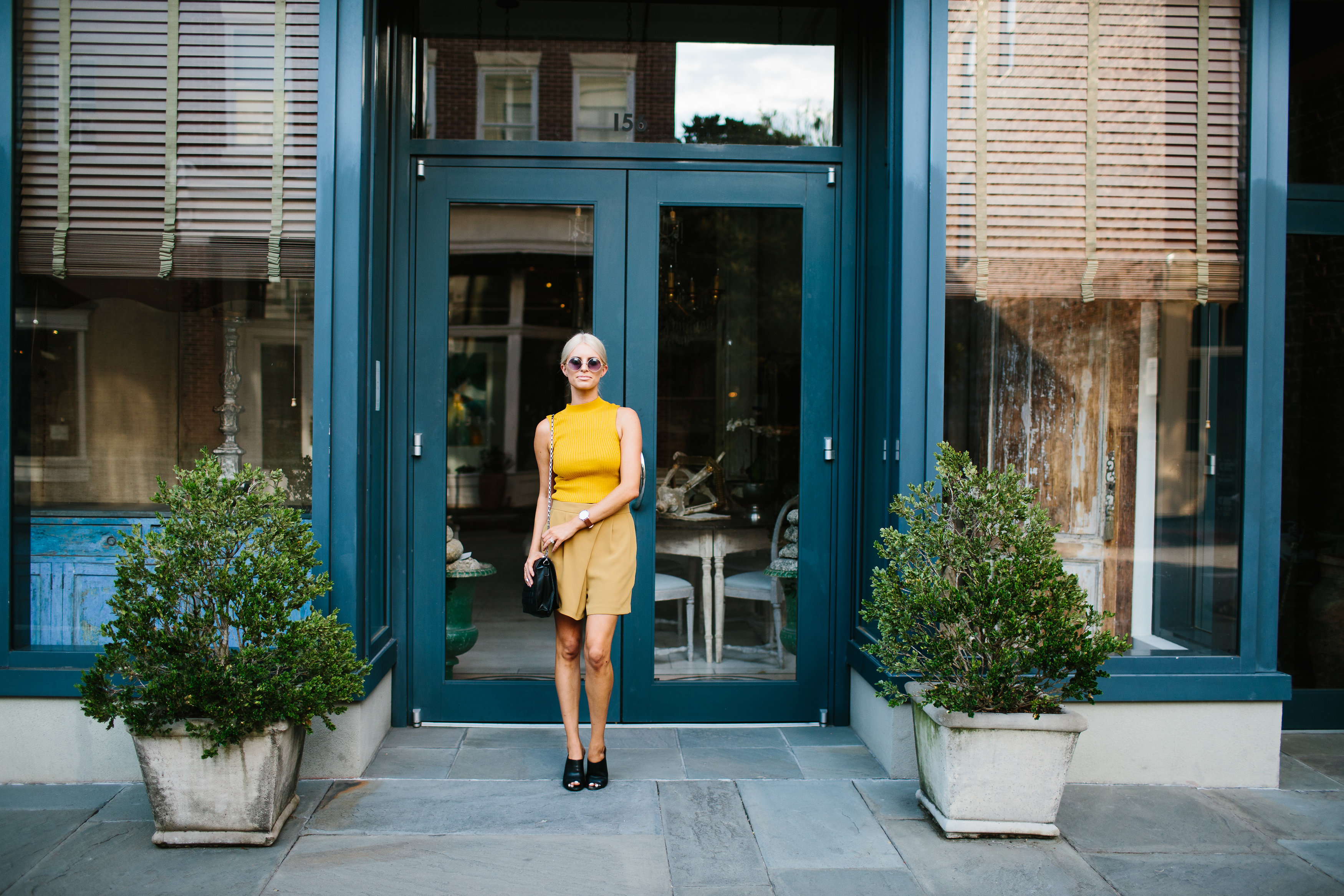 Mustard Monochrome Fall Transition // Dannon, Almost Happening Fashion Blogger