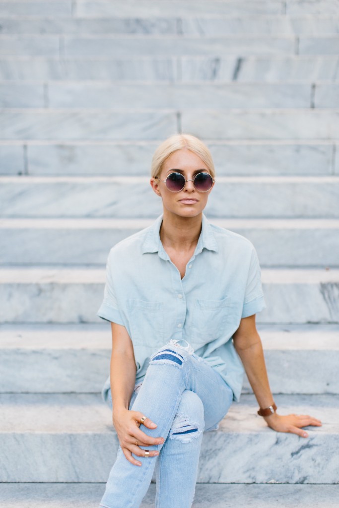 Denim on Denim // Charleston Fashion Blogger, Dannon Almost Happening