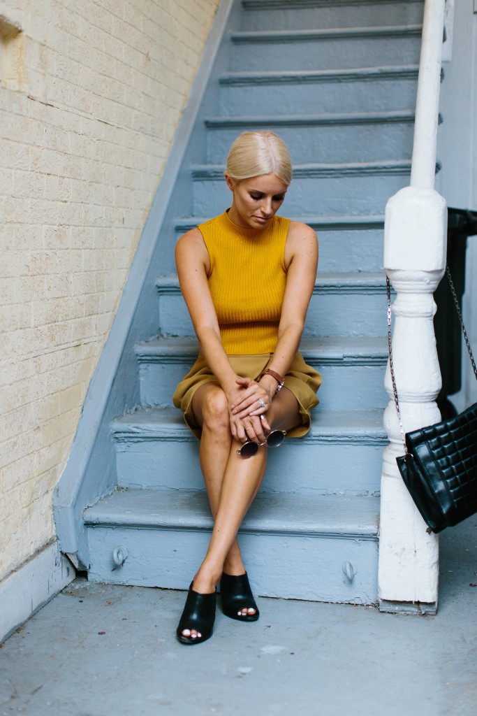 Mustard Monochrome // Charleston Fashion Blogger, Dannon Almost Happening