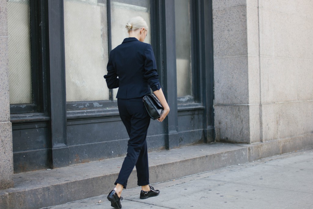 NWFW 2015 AW15 H&M navy suit Forever 21 Oxfords // Charleston Fashion Blogger Dannon, Almost Happening