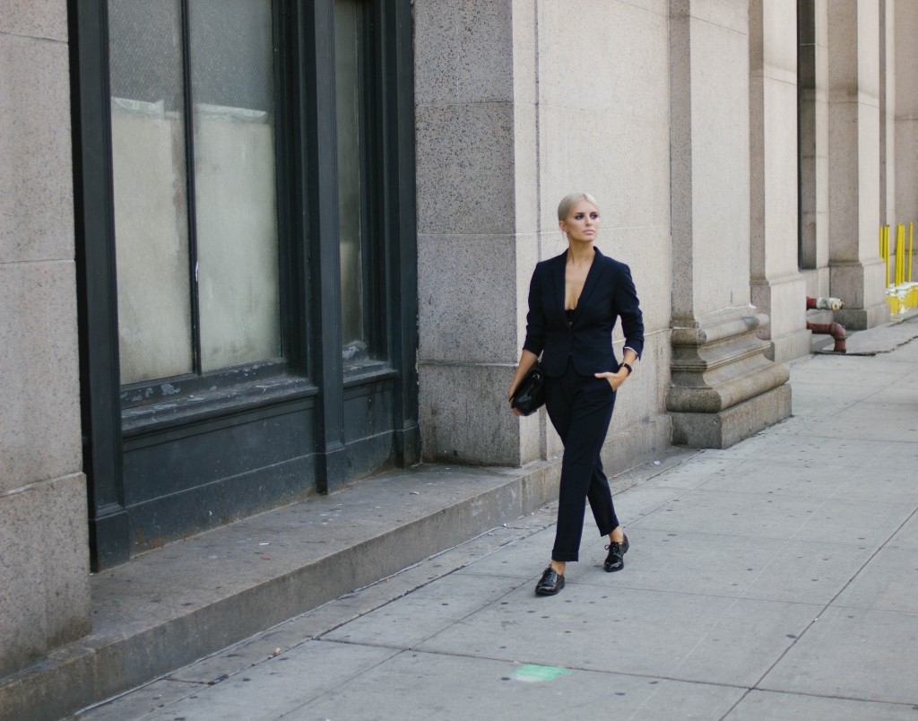 NWFW 2015 AW15 H&M navy suit Forever 21 Oxfords // Charleston Fashion Blogger Dannon, Almost Happening