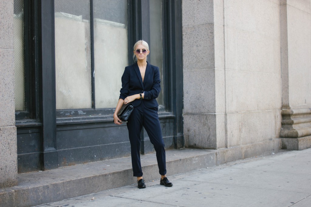 NWFW 2015 AW15 H&M navy suit Forever 21 Oxfords // Charleston Fashion Blogger Dannon, Almost Happening