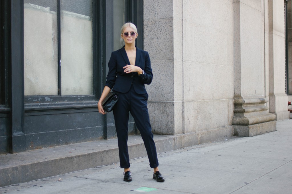 NWFW 2015 AW15 H&M navy suit Forever 21 Oxfords // Charleston Fashion Blogger Dannon, Almost Happening