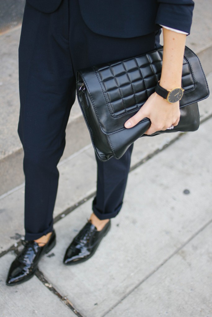 NWFW 2015 AW15 H&M navy suit Forever 21 Oxfords // Charleston Fashion Blogger Dannon, Almost Happening
