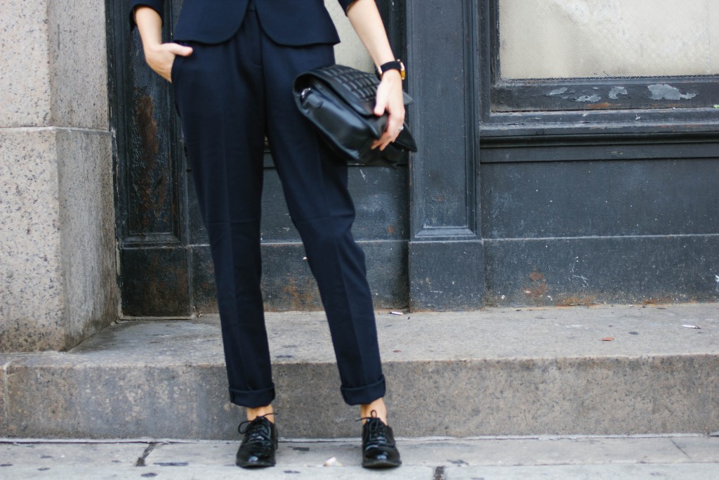 NWFW 2015 AW15 H&M navy suit Forever 21 Oxfords // Charleston Fashion Blogger Dannon, Almost Happening