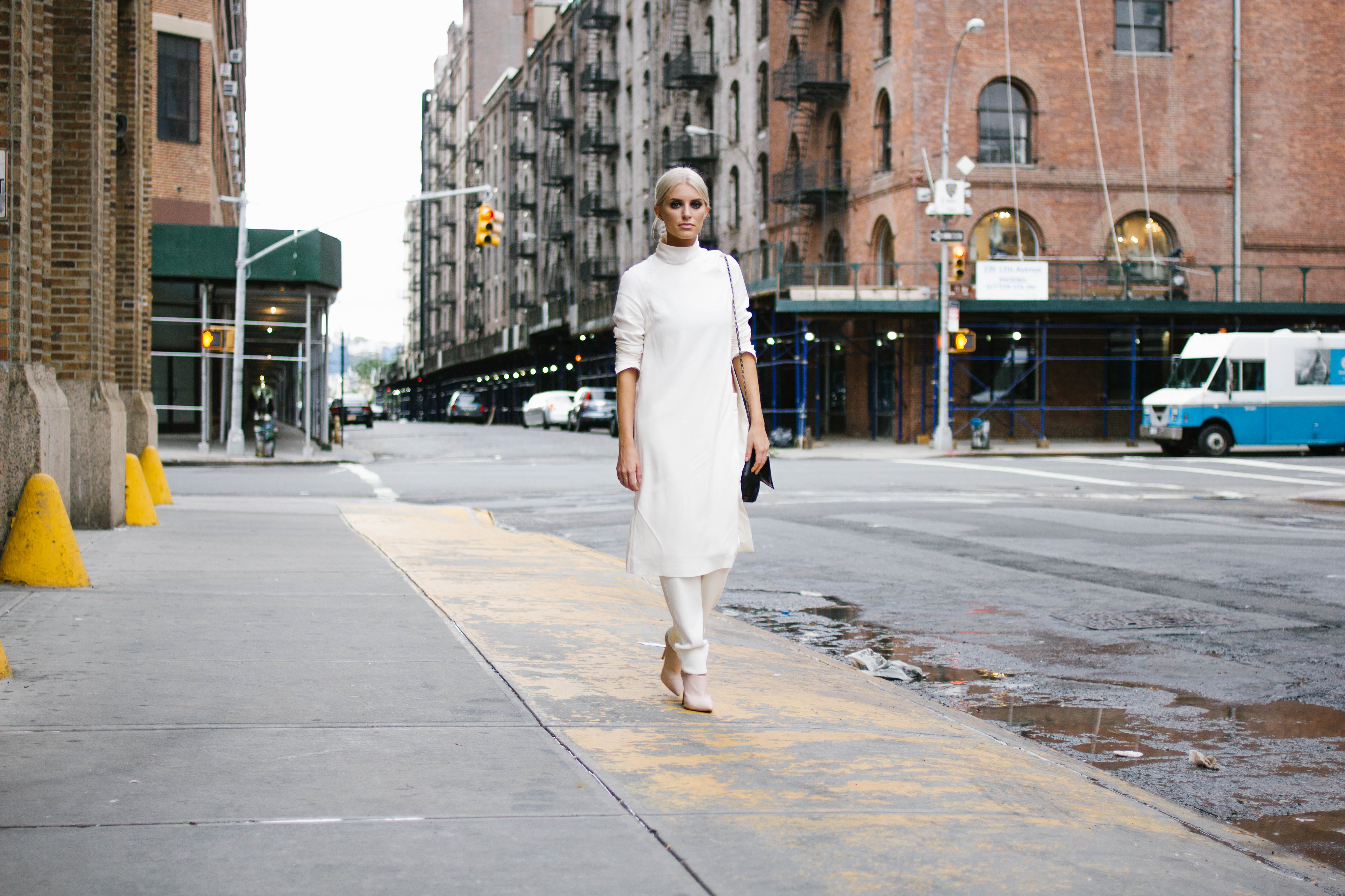 H&M + Bloglovin’ Awards 2015 NYFW Studio AW15 Collection Ribbed Knit Pants and Slit Front Tunic // Charleston Blogger Dannon, Almost Happening