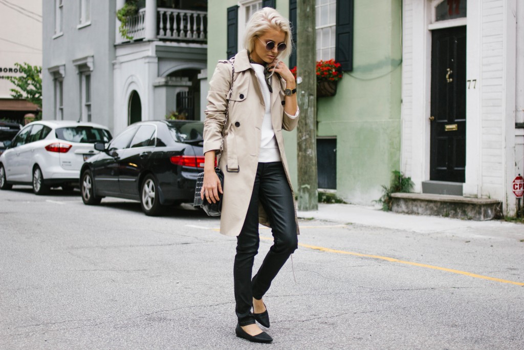 Bandanas and Trench Coats Fall 2015 Trends // Charleston Fashion Blogger Dannon, Almost Happening