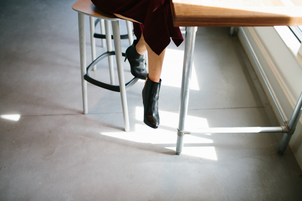 Garnet and Black Forever 21 Ribbed Midi Dress // Charleston Blogger Dannon Almost Happening