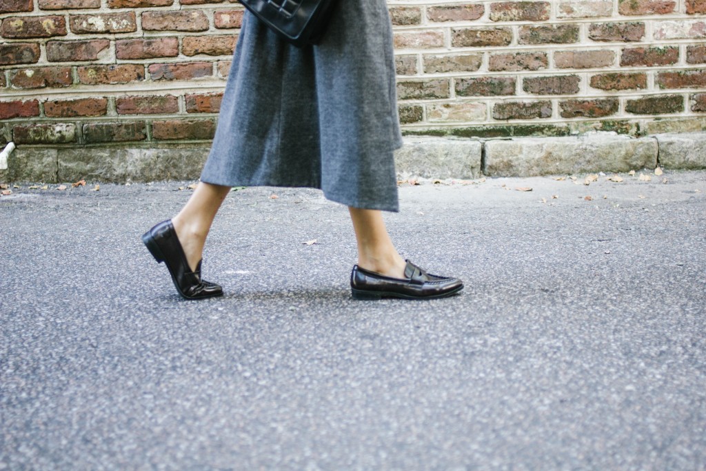 C/meo Collective from Fashion Bunker Charcoal Short Sleeve Jumper & Wrap Skirt // Charleston Blogger Dannon Almost Happening