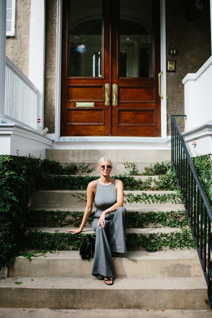 Wide Pants and Ribbed Bodysuit H&M Grey // Charleston Fashion Blogger Dannon Almost Happening