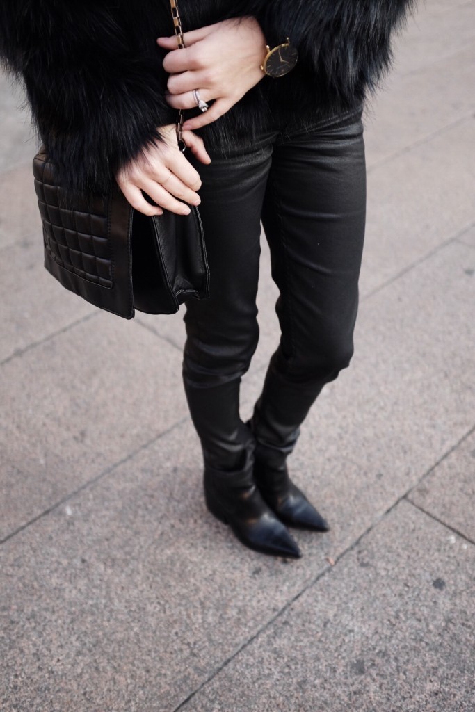 Italian Leather and Fur Milan Italy Fall 2015 street style // Charleston Fashion Blogger Dannon Almost Happening