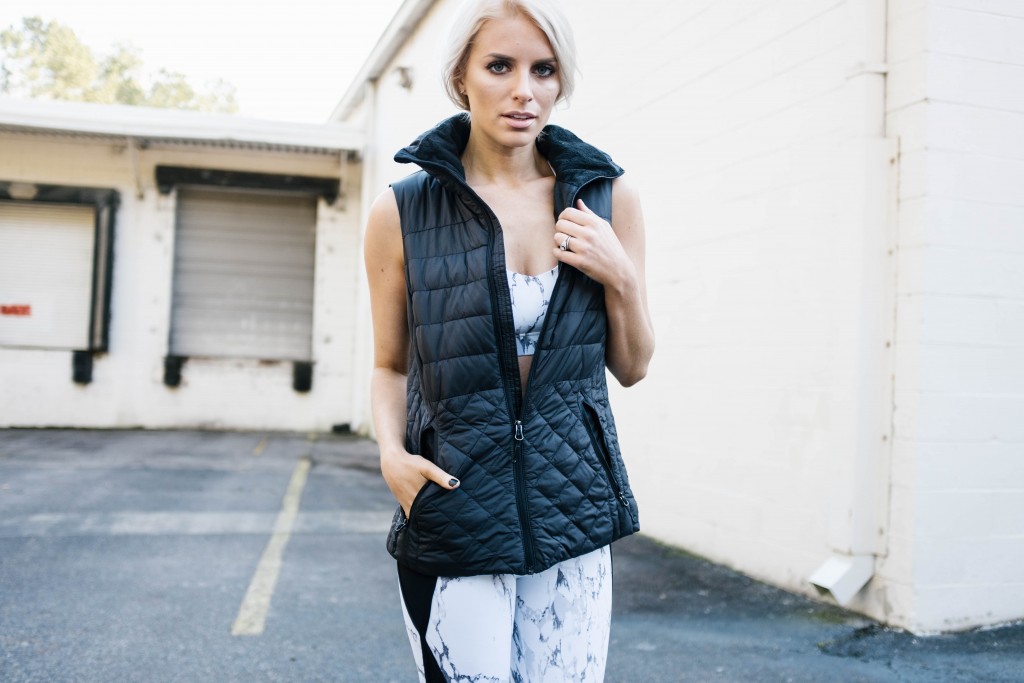 Fitness Forever 21 Marble Print Legging and Sports Bra Target c9 Champion active wear // Charleston Fashion Blogger Dannon Almost Happening