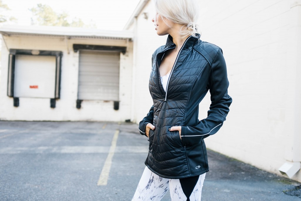 Fitness Forever 21 Marble Print Legging and Sports Bra Target c9 Champion active wear // Charleston Fashion Blogger Dannon Almost Happening