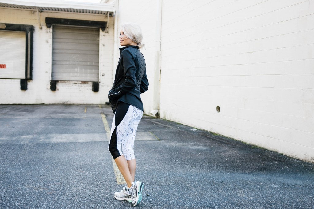 Fitness Forever 21 Marble Print Legging and Sports Bra Target c9 Champion active wear // Charleston Fashion Blogger Dannon Almost Happening