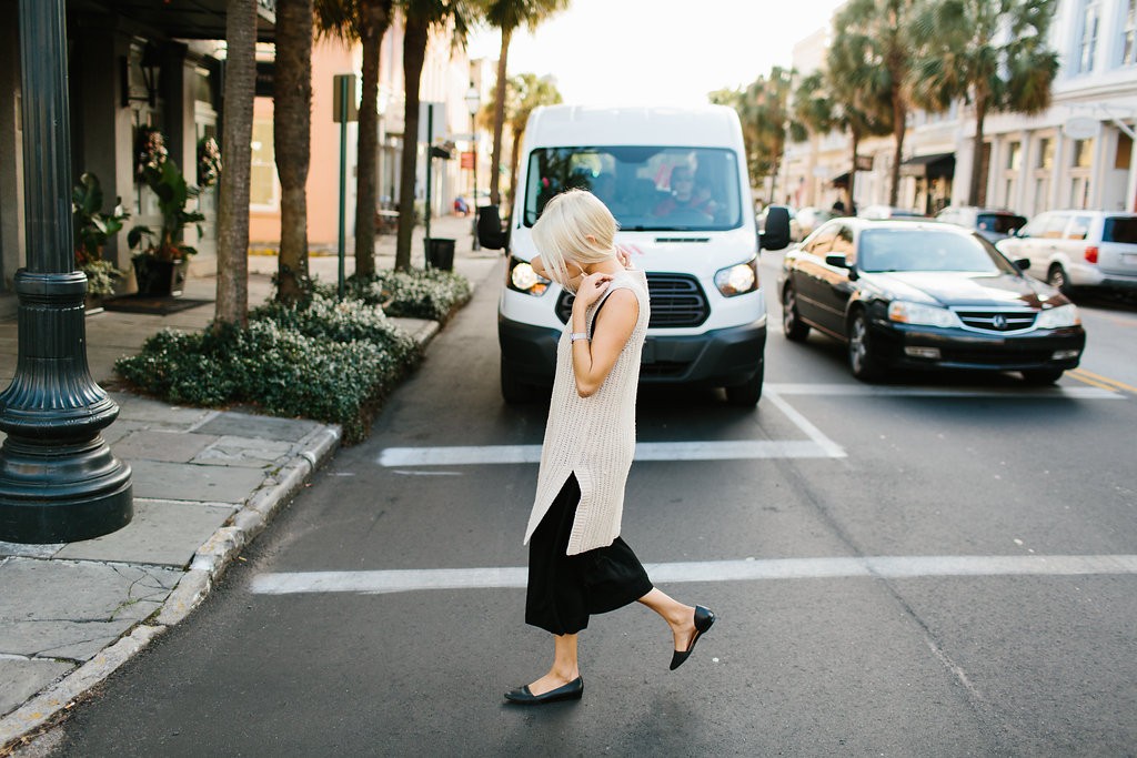 Coggles Ganni Sleevess Sweater Black Culottes Fashion Trends 2016 // Charleston Fashion Blogger Dannon Almost Happening