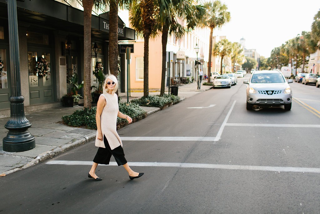 Coggles Ganni Sleevess Sweater Black Culottes Fashion Trends 2016 // Charleston Fashion Blogger Dannon Almost Happening