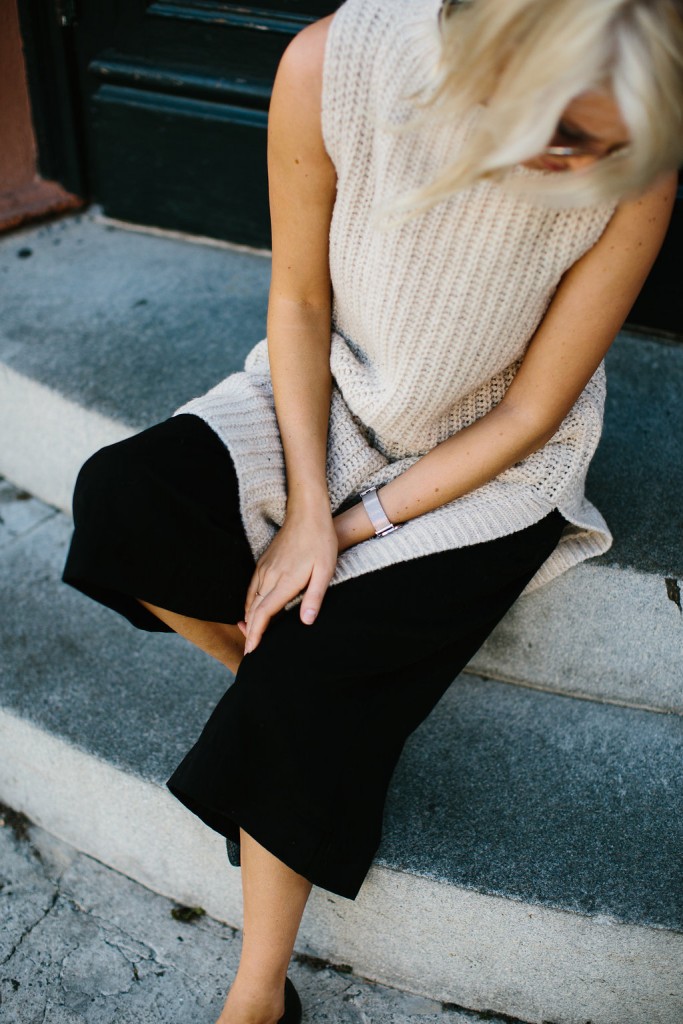 Coggles Ganni Sleevess Sweater Black Culottes Fashion Trends 2016 // Charleston Fashion Blogger Dannon Almost Happening