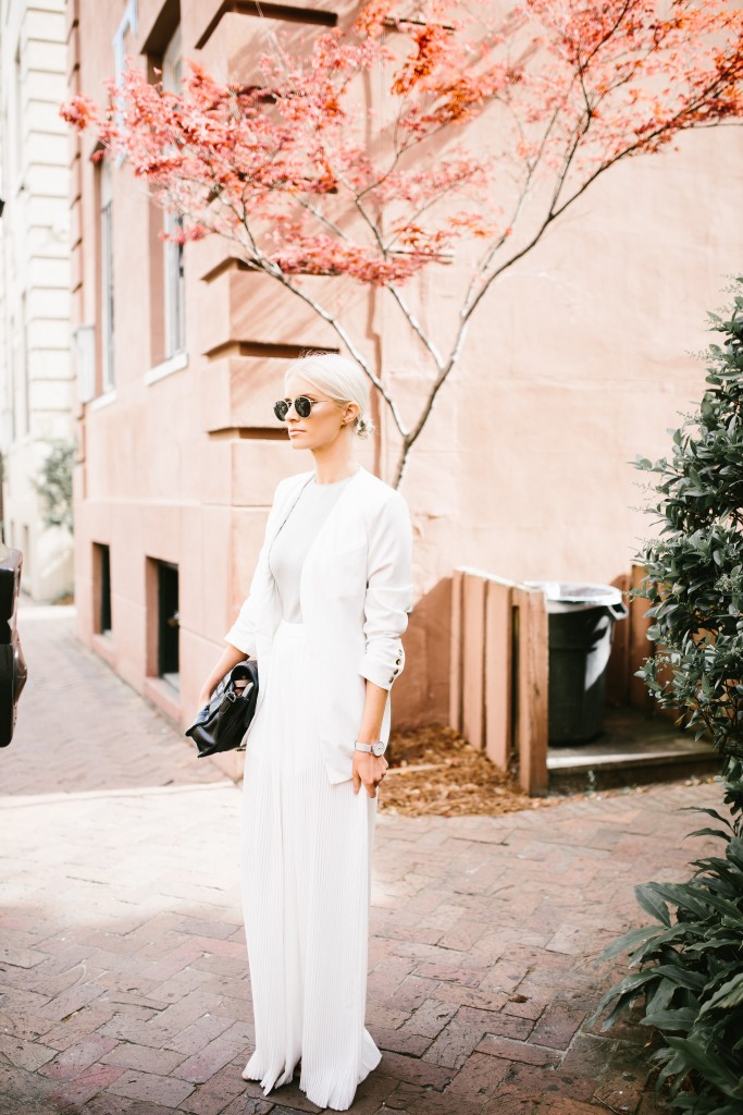 Tres Carmen ENDLESS ROSE CHIFFON PLEATED JUMPSUIT // Charleston Fashion Blogger Dannon Almost Happening