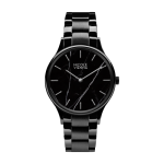 Nicole Vienna Soir N06 Link Gold Watch Black Marble Face // Charleston Fashion Blogger Dannon Almost Happening