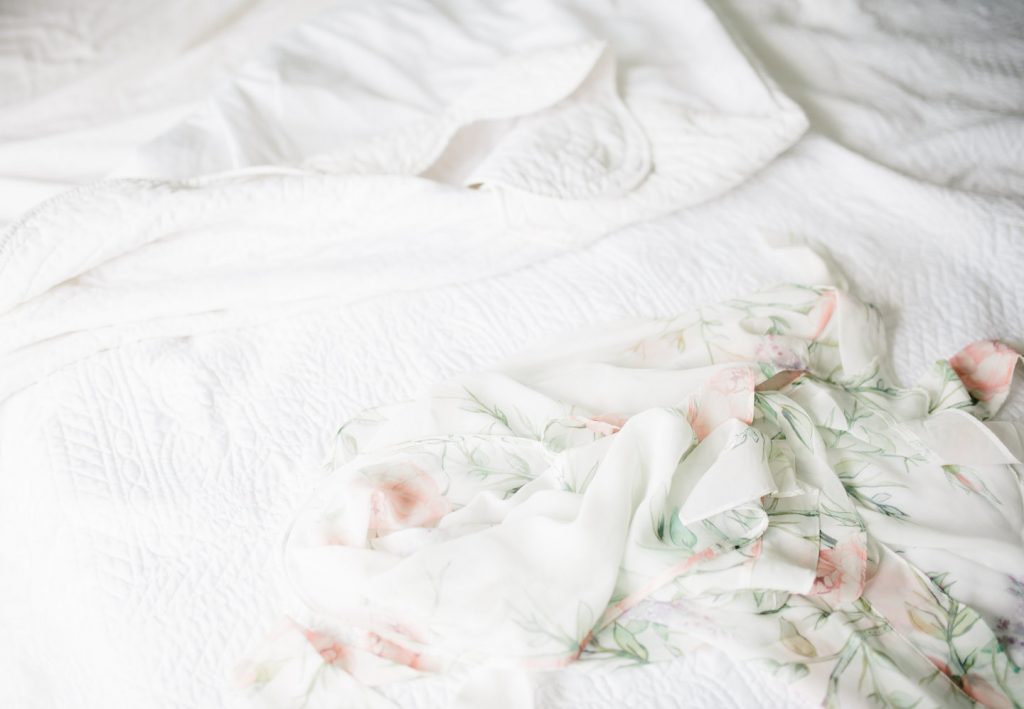 Homebodii Sofia Frill Romper sleepwear lingerie bridal wedding day // Charleston Fashion Blogger Dannon Almost Happening 