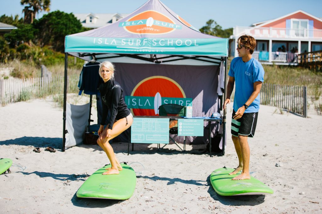Isla Surf School surfing lessons folly beach, sc // Charleston Fashion Blogger Dannon K. Collard Almost Happening