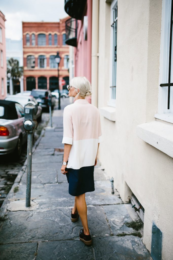 Topshop Colorblock Dress OversizedBlogger Style 2016 Nordstrom // Charleston Fashion Blogger Dannon Almost Happening