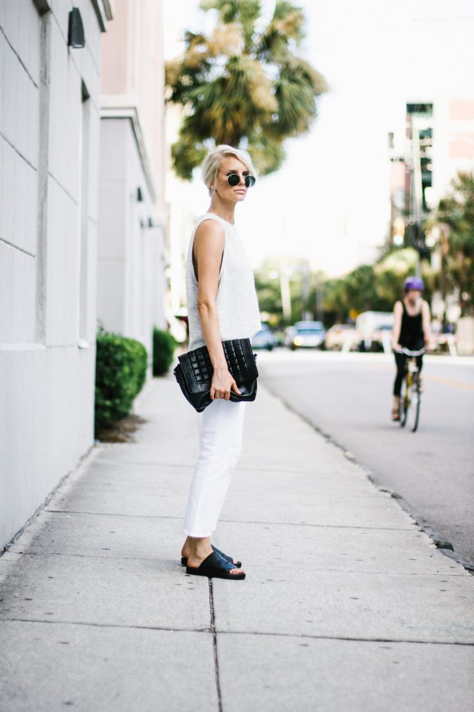 Marled Knits and Bootcuts Viktoria & Woods Kite Tank Selena Boot Cut Blogger Street STyle Summer Fall 2016 // Charleston Fashion Blogger Dannon Almost Happening