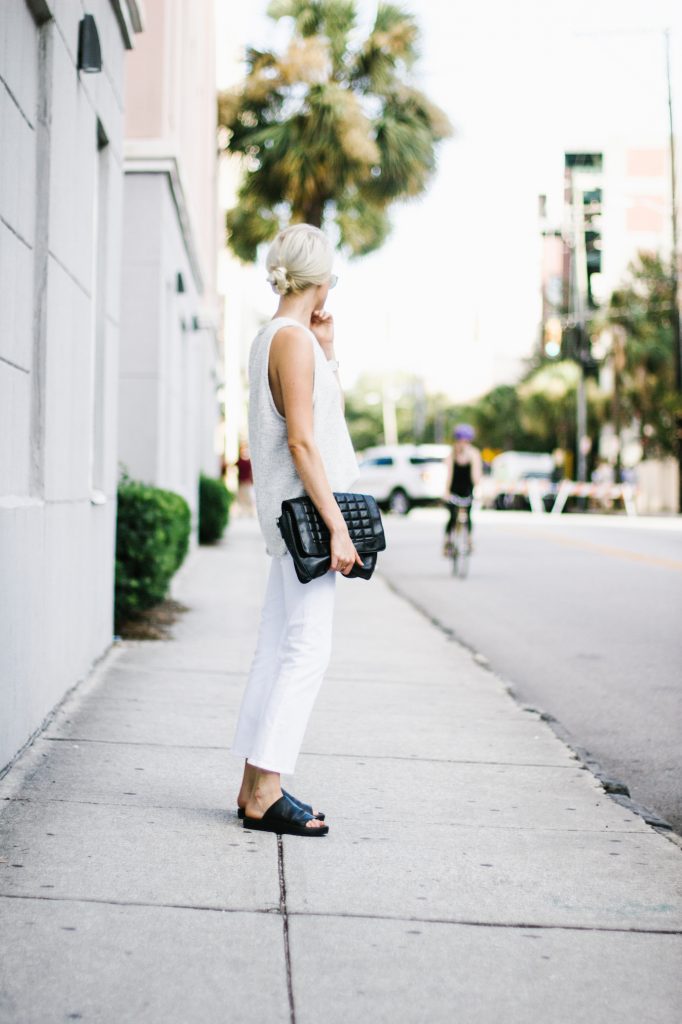 Marled Knits and Bootcuts Viktoria & Woods Kite Tank Selena Boot Cut Blogger Street STyle Summer Fall 2016 // Charleston Fashion Blogger Dannon Almost Happening
