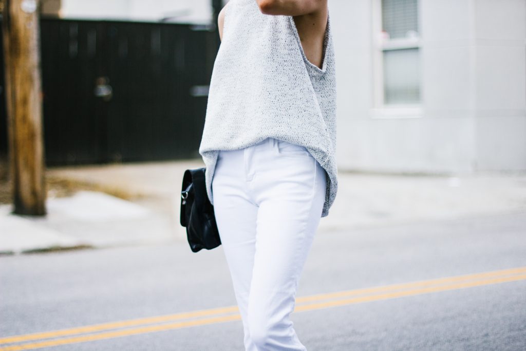Marled Knits and Bootcuts Viktoria & Woods Kite Tank Selena Boot Cut Blogger Street STyle Summer Fall 2016 // Charleston Fashion Blogger Dannon Almost Happening