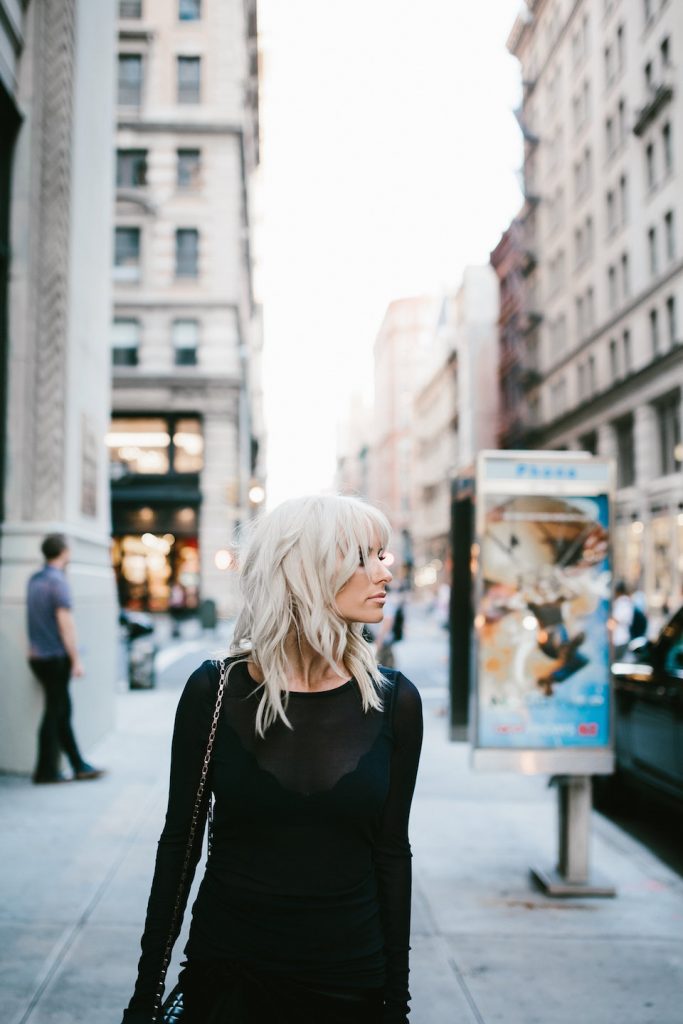 Sheer and Silk H&M Studio AW16 Collection New York Fashion Week NYFW Manhattan pleated satin skirt long sleeve top street style fall autumn trends 2016 // Charleston Fashion Blogger Dannon Almost Happening 