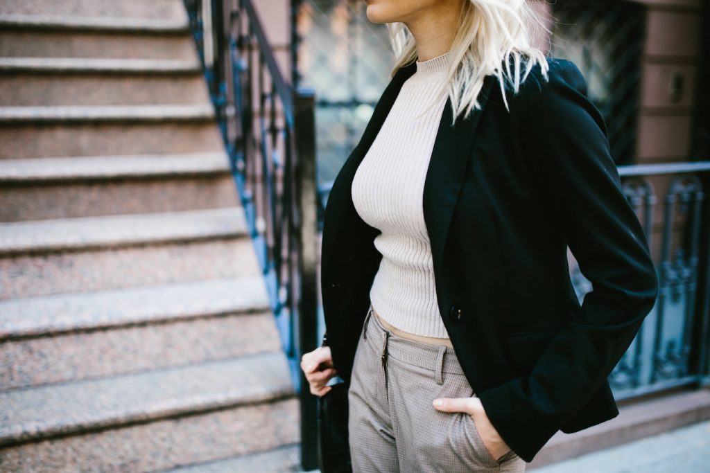 NYC Strolls ribbed sleeveless turtleneck plaid trousers loafers 90’s street style fall autumn trends 2016 // Charleston Fashion Blogger Dannon Almost Happening 