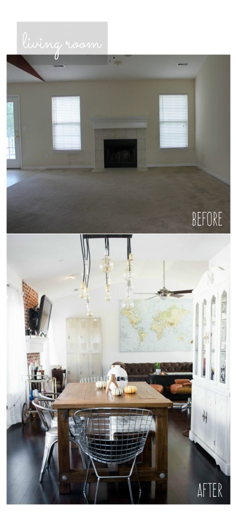 Our First Home Almost Happening before and after home renovation loft industrial style // Charleston Fashion Blogger Dannon Almost Happening 