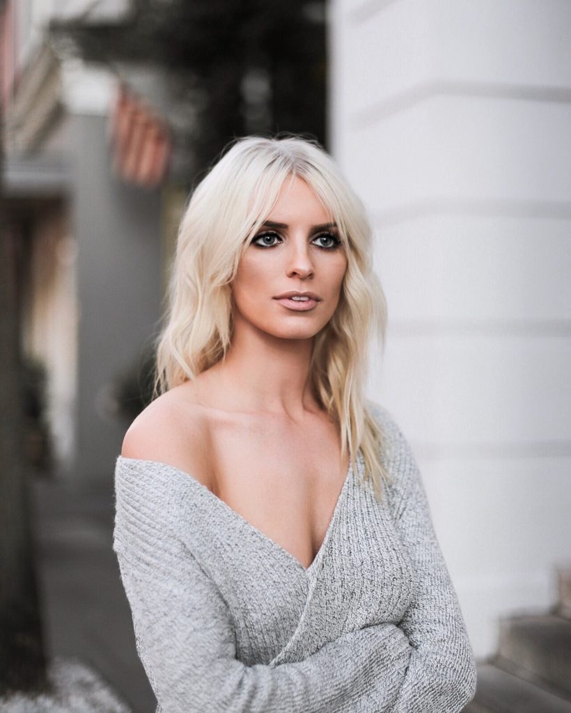 Make Me Move cmeo collective sweater ribbed knit dress v neck grey Shopbop Revolve Nordstrom blogger street style winter 2017 // Charleston Fashion Blogger Dannon Almost Happening 