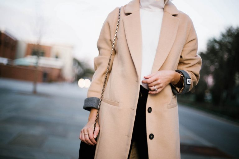 Minimalist forever 21 beige longline coat white high neck tank loafers Street Style Blogger // Charleston Fashion Blogger Dannon Almost Happening