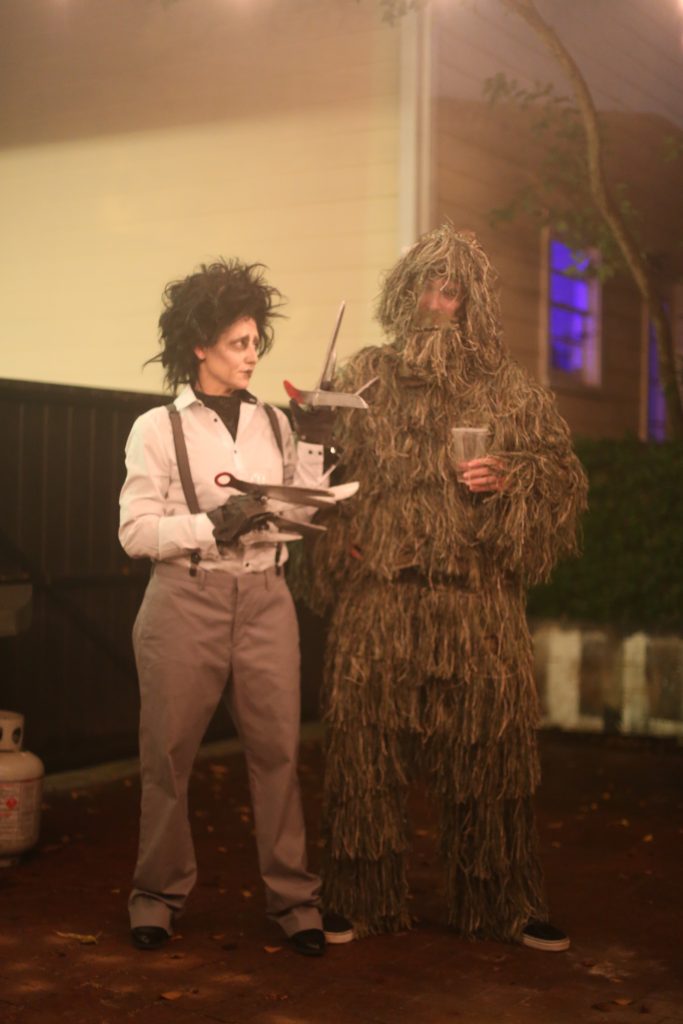 edward scissorhands and shrub DIY halloween costume 2017 // Charleston Fashion Blogger Dannon K. Collard Almost Happening