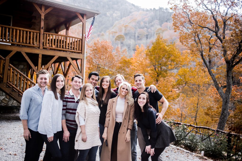 Mountain Weekend Fall in Maggie Valley NC lake junaluska Asheville North Carolina Brewery bonfire nights s’mores chili log cabin autumn retreat friends hot tub Charleston Fashion Blogger Dannon Almost Happening