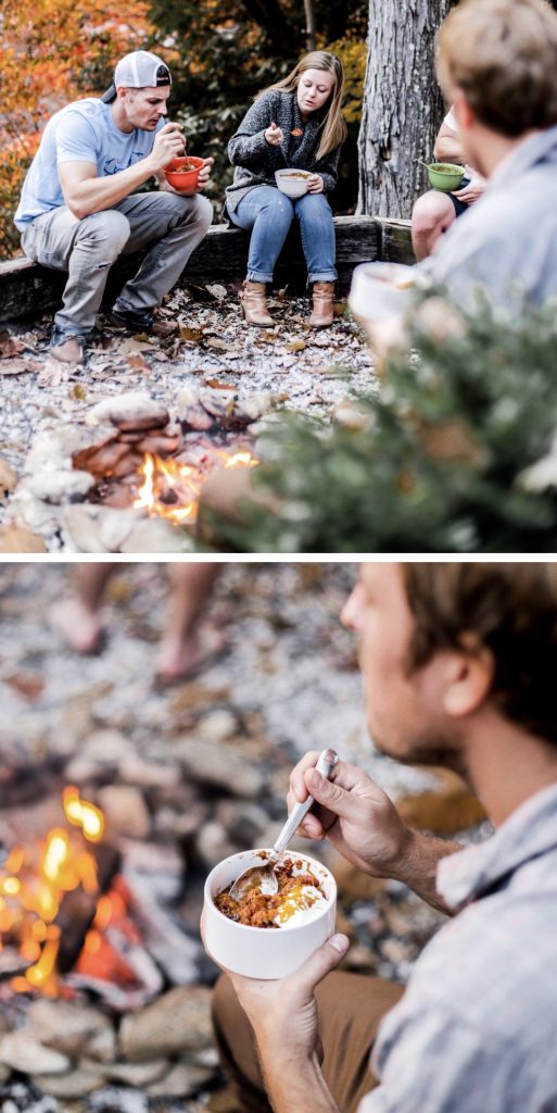 Mountain Weekend Fall in Maggie Valley NC lake junaluska Asheville North Carolina Brewery bonfire nights s’mores chili log cabin autumn retreat friends hot tub Charleston Fashion Blogger Dannon Almost Happening