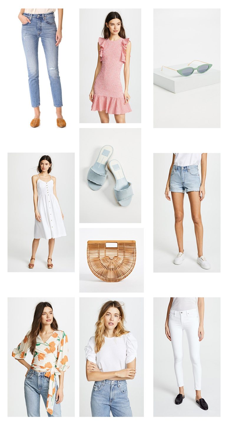 Shopbop Sale Spring 2018 styles cult gaia pastels c/mo collective slide mules cat eye sunglasses mom jeans // charleston fashion blogger dannon k collard Almost Happening