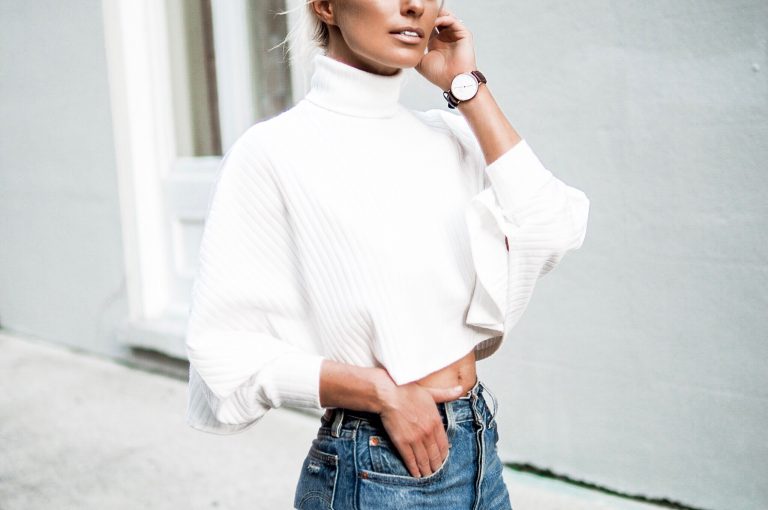 hello fall forever 21 turtleneck white crop top 501 levis mom jeans nude pumps fall street style // charleston fashion blogger dannon k collard Almost Happening