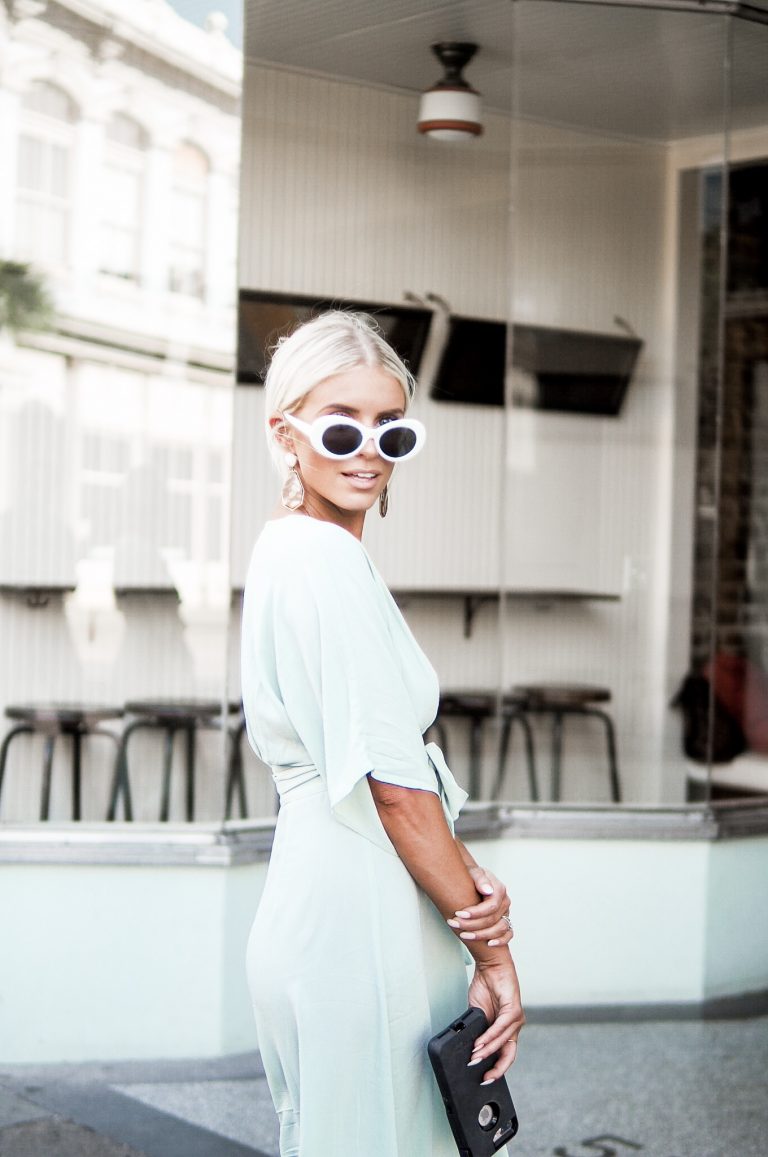 mint dress summer style forever 21 button front midi dress // charleston fashion blogger dannon k collard Almost Happening