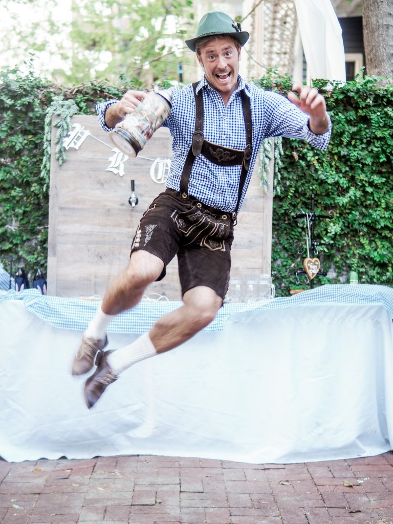 Oktoberfest themed party Dannon Collard Almost Happening Charleston blog