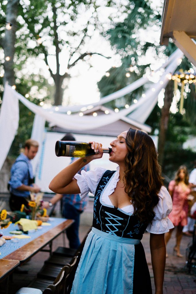 Oktoberfest themed party Dannon Collard Almost Happening Charleston blog